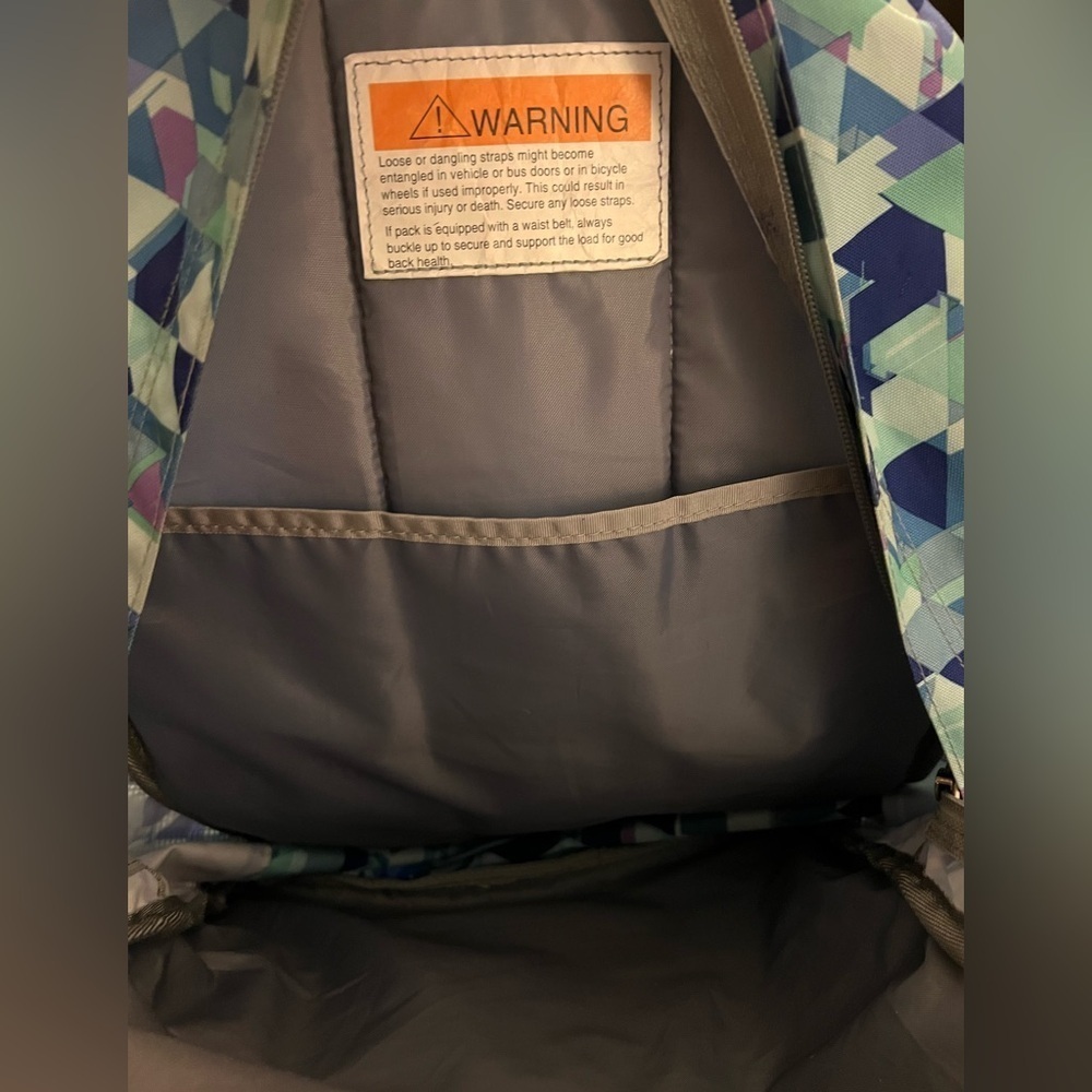 L.L.Bean Deluxe Book Pack®, 32L, Abstract Print - purple, blue, white and green - Picture 9 of 9